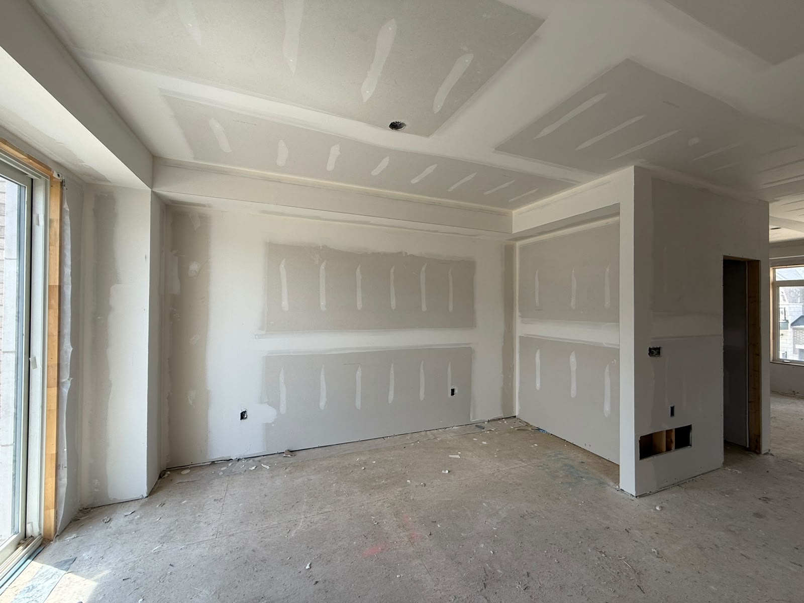 Level 5 drywall taping and finishing by Great North, Toronto GTA